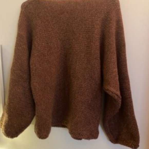 Handmade Crochet Boatneck Sweater - Picture 2 of 3